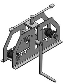 Ручной станок для изгибания прокаткой 
