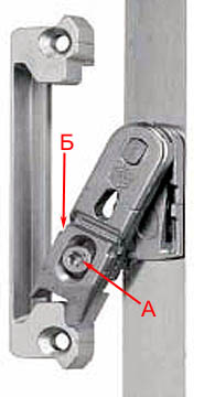 Устройство вильчатого запирающего механизма металлопластиковой двери