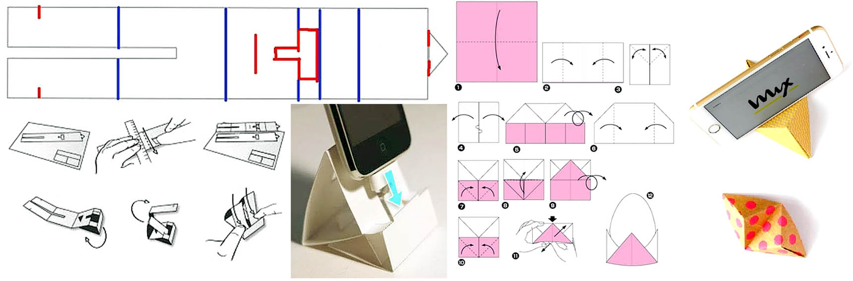 Способы изготовления подставок под телефоны из бумаги